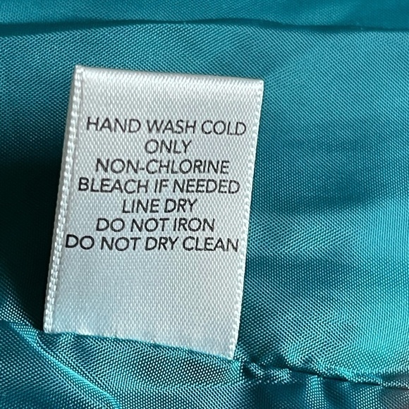 CJ Banks teal jacket in pleather type material in a size 1X - Picture 8 of 13